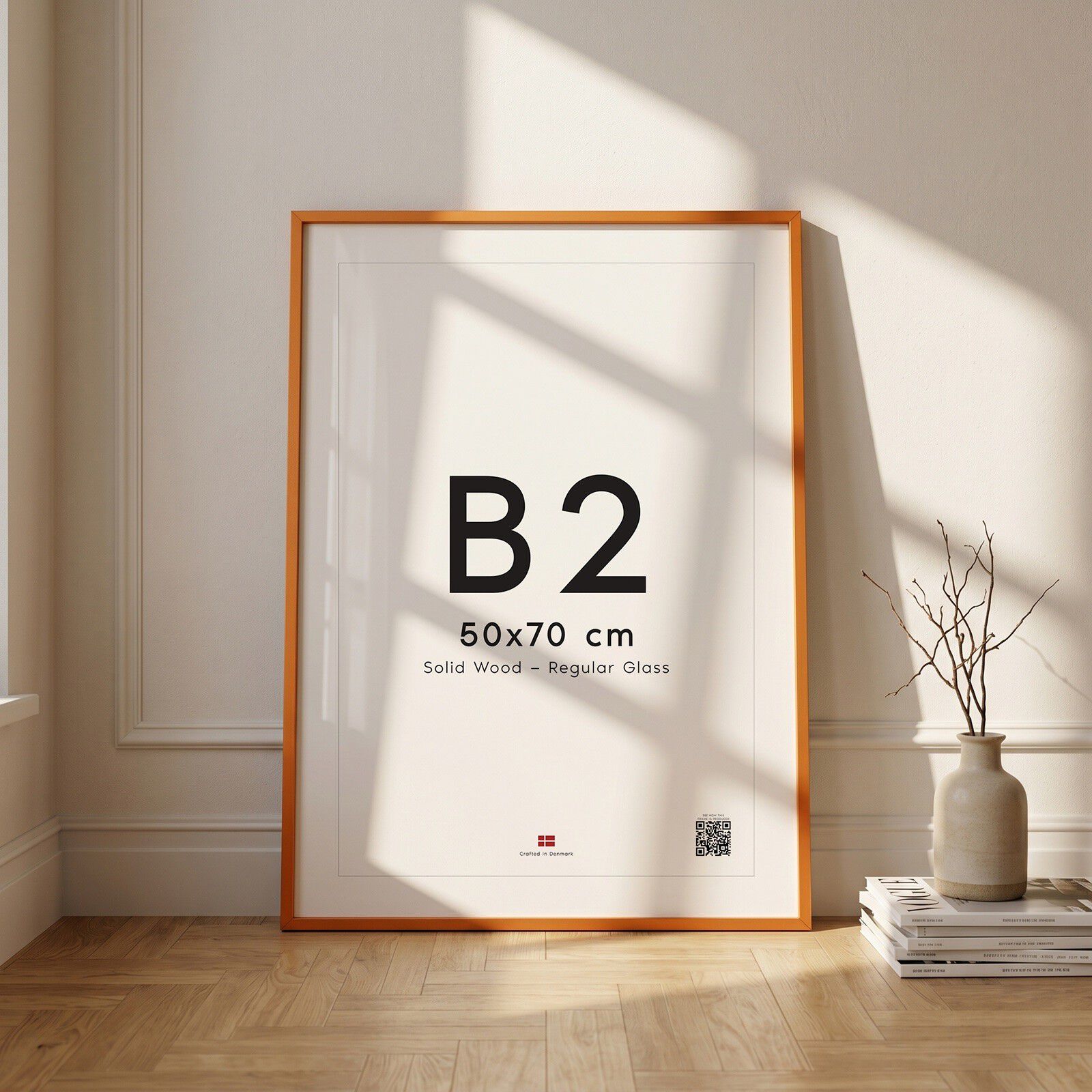 Orange Wood Frame