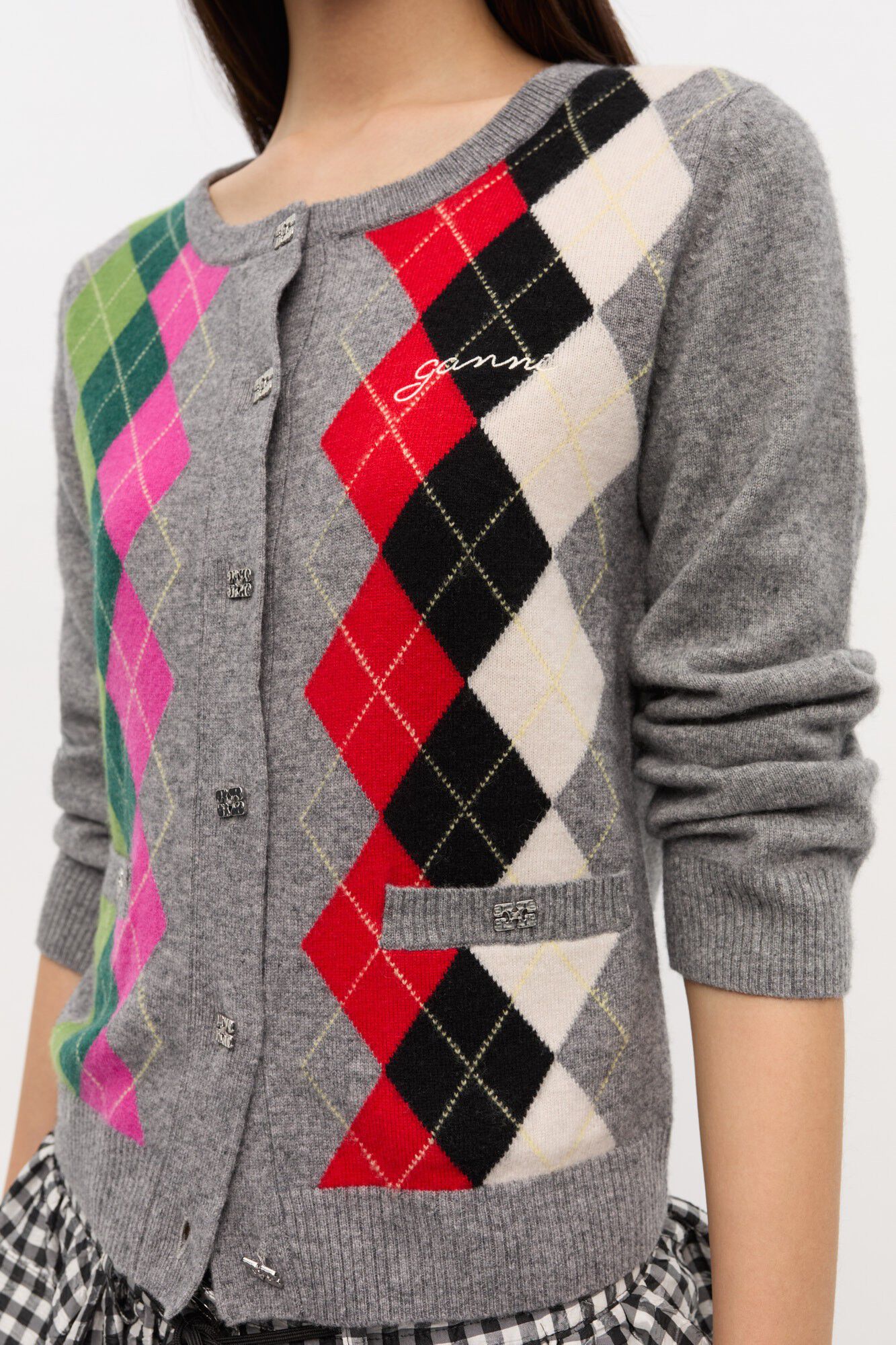 Cashmere Wool Mix Cardigan