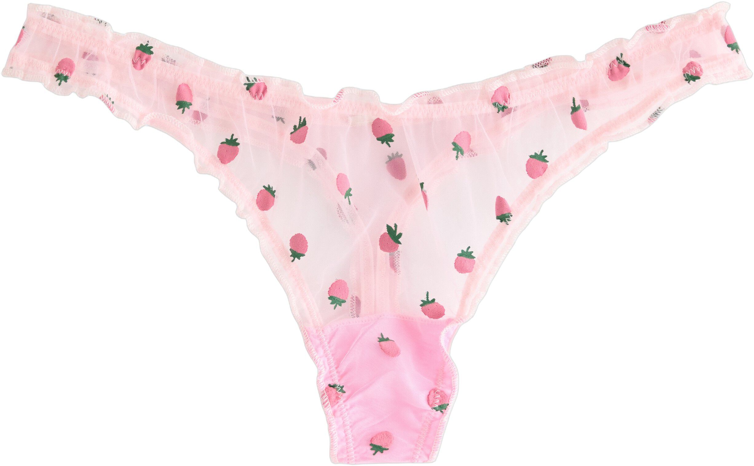 Brief thong low scrunchie aop