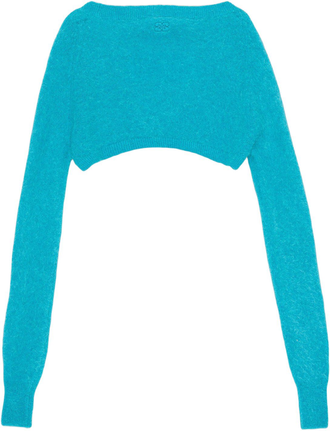 Blue Brushed Alpaca Bolero