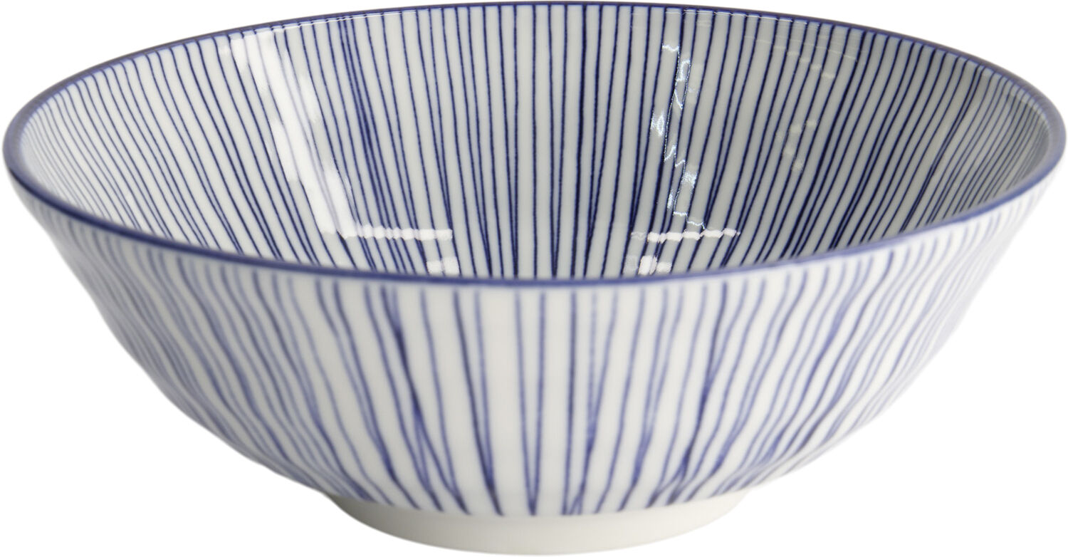 Nippon Blue Soba Bowl 21x7. 8cm 1. 1l Lines