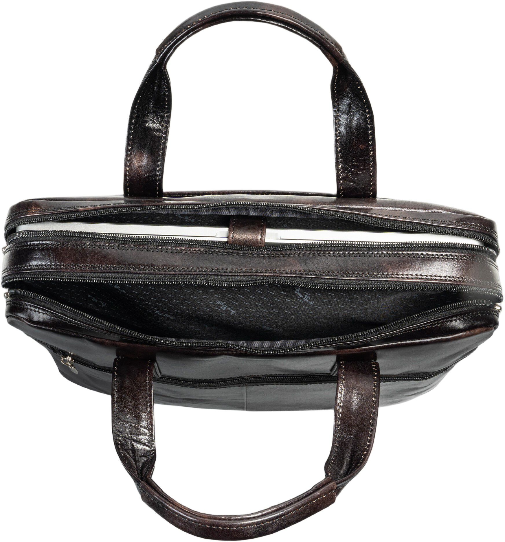 2 compartment Laptop briefcase van Gogh