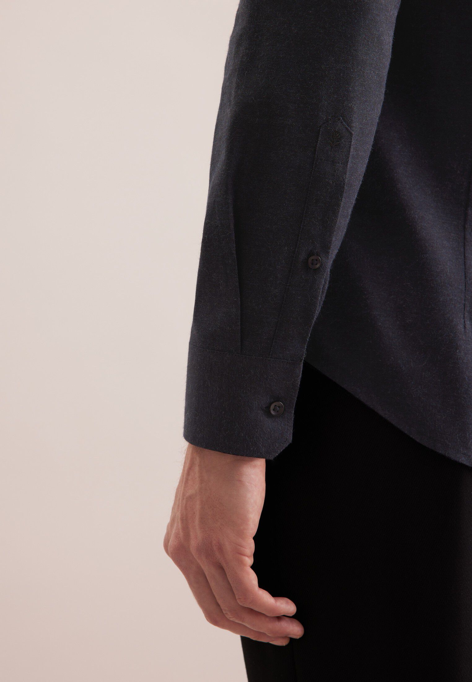 Flannel shirt Slim 1/1 Kent-Collar Flannel