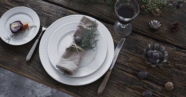 Plissé tallerken 28 cm.