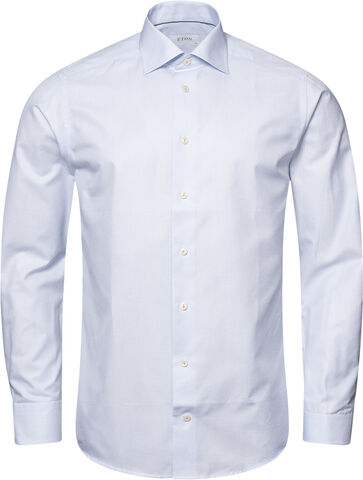 Slim Fit Light Blue Semi Solid Signature Twill Shirt
