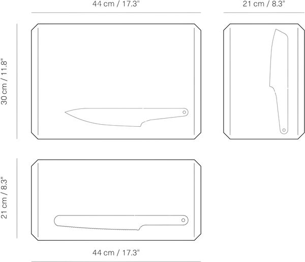 Veark Chopping board Polyd / Yellow/ M