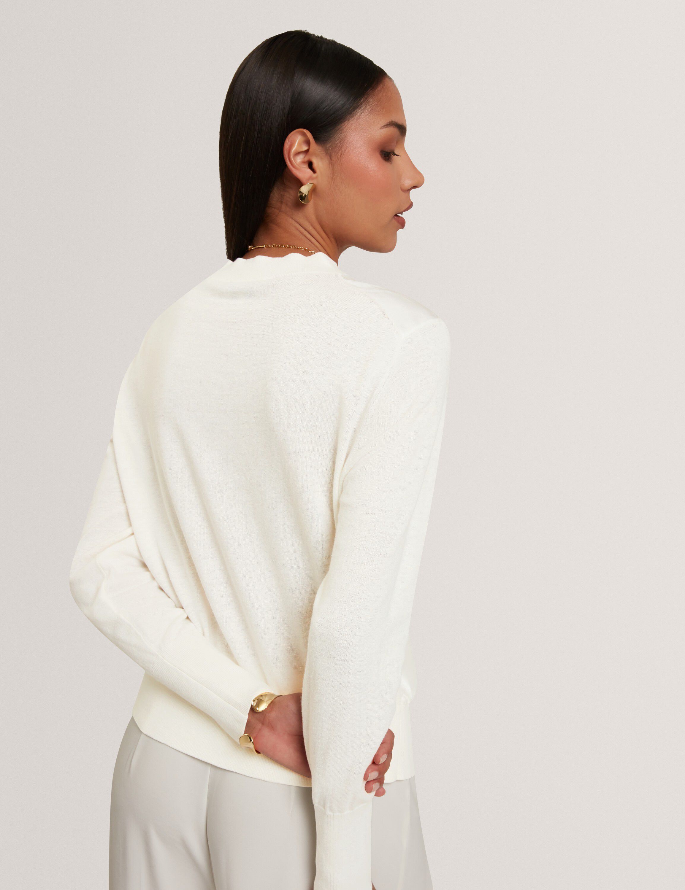ROSINN Long Sleeve Printed Woven Fr