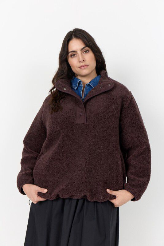 Curvy WA-NETTIE 5 Jakke M&oslash;rk brun