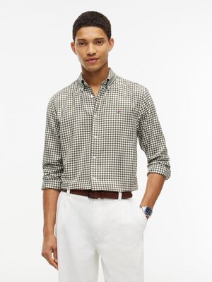 Regular Fit Gingham Dobby Flannel Shirt
