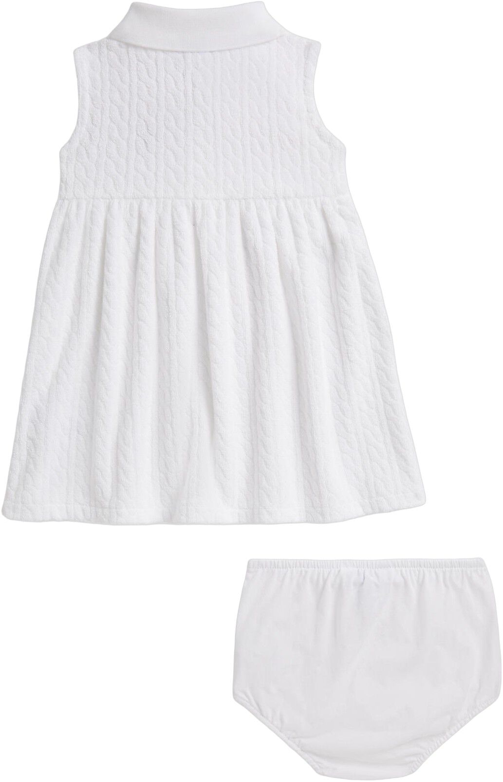 Mini-Cable Terry Polo Dress