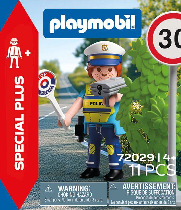 Police officer with speed