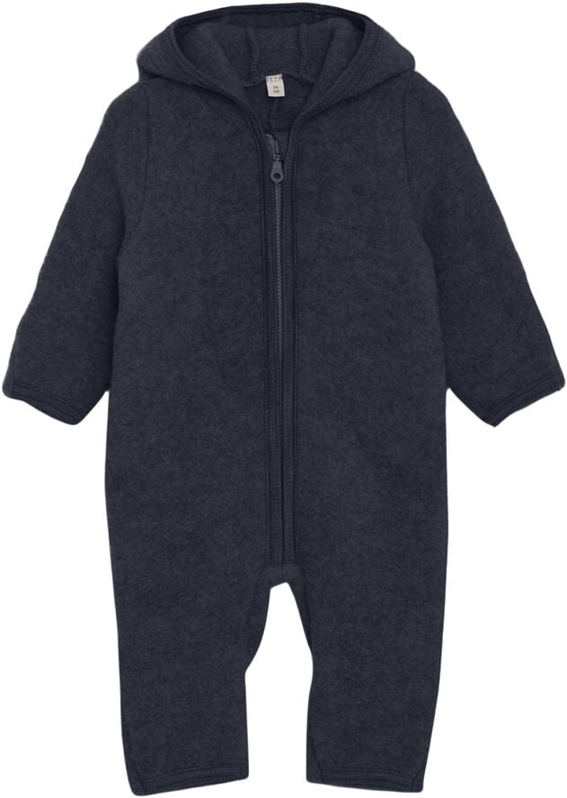 Pram Suit Ears Wool Fleece