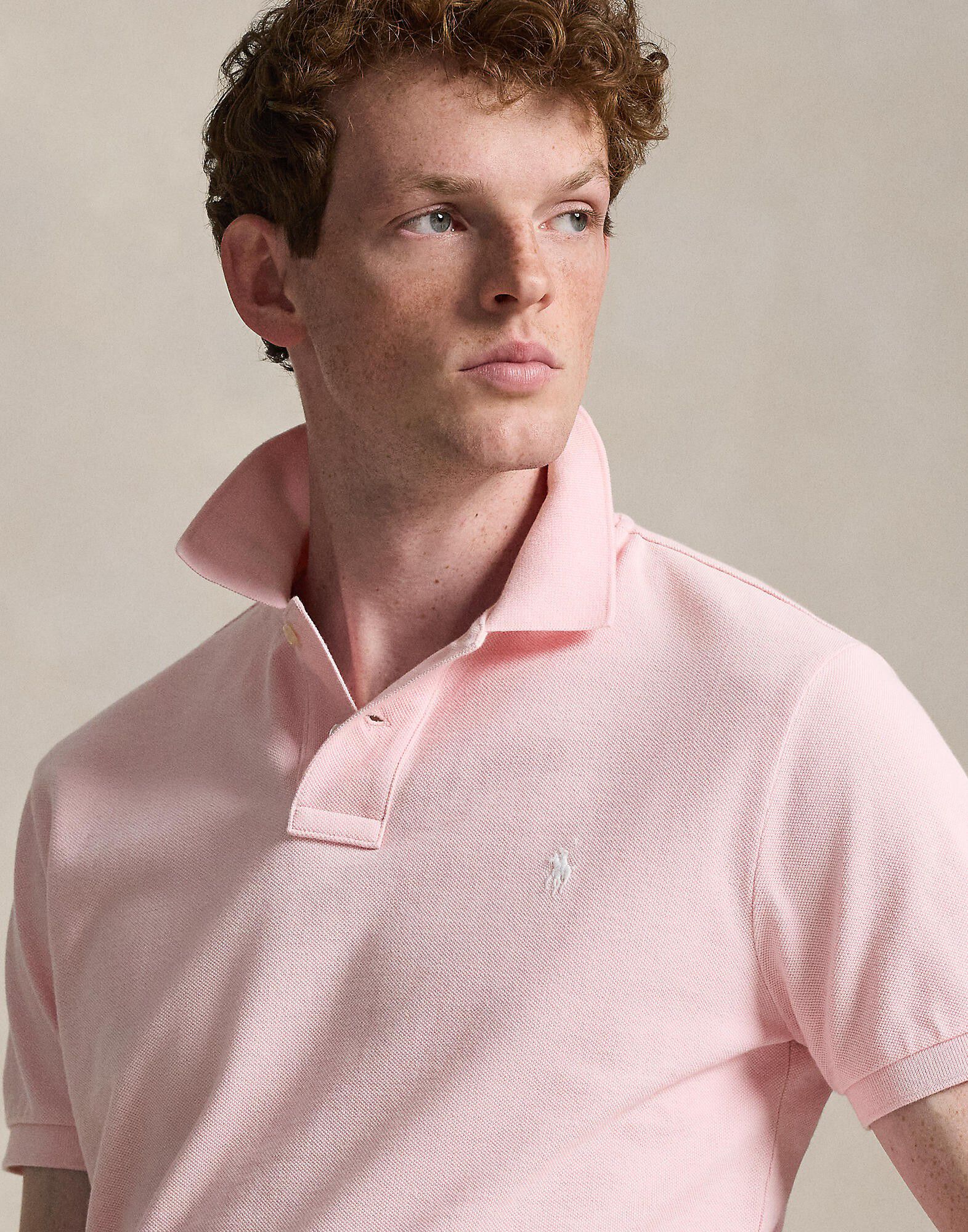 Custom Slim Fit Mesh Polo Shirt
