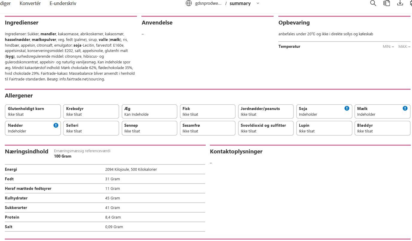 4 store fyldte &aelig;g. Mix af de bedste