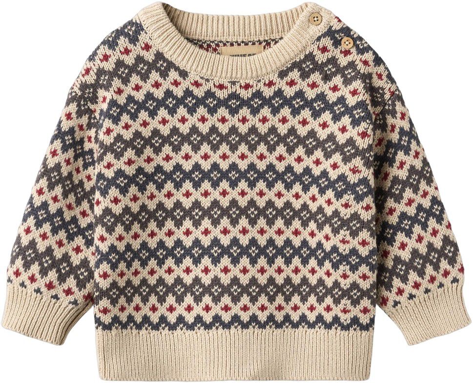 Jacquard Strikpullover Harlow