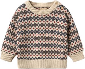 Jacquard Strikpullover Harlow