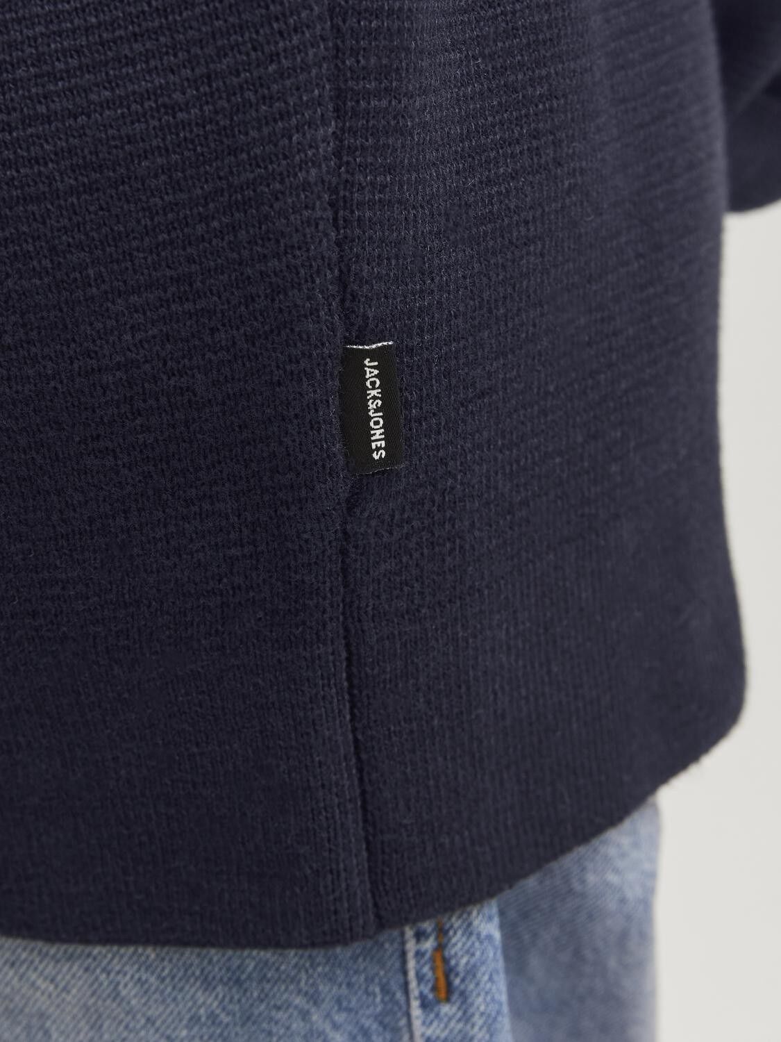 Jprblamilano Stitch Knit Half Zip  Jnr