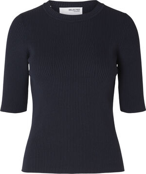 SLFMALA 2/4 KNIT O-NECK NOOS