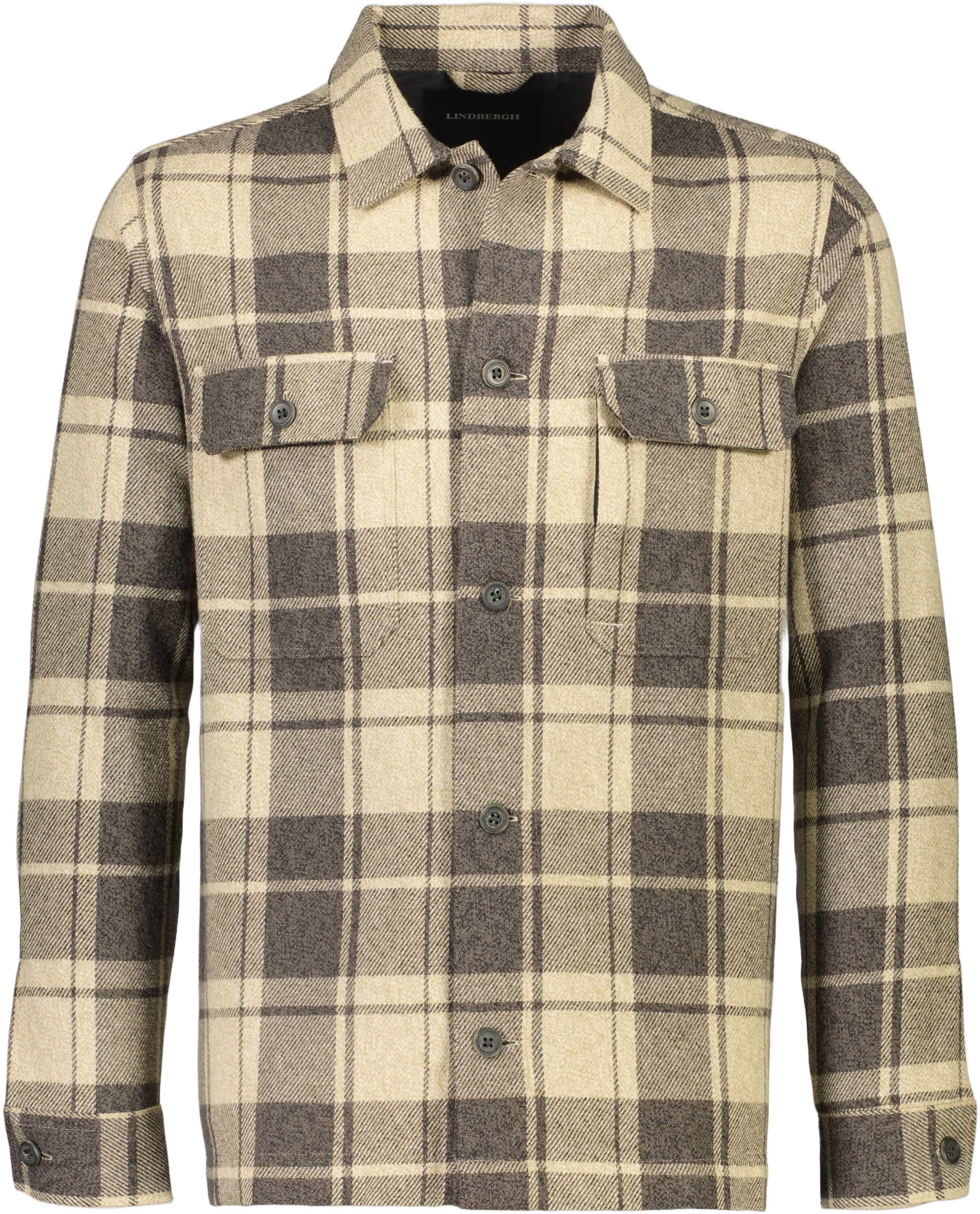 Checked overshirt L/S