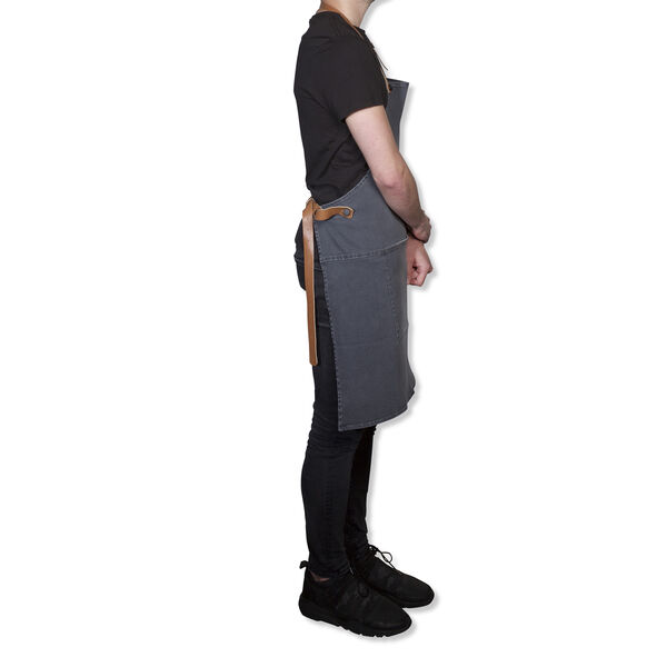 Demin forklæde BBQ Style Apron Washed Grey