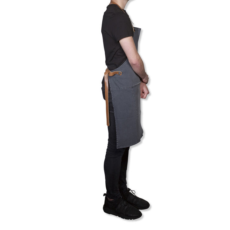 Demin forklæde BBQ Style Apron Washed Grey