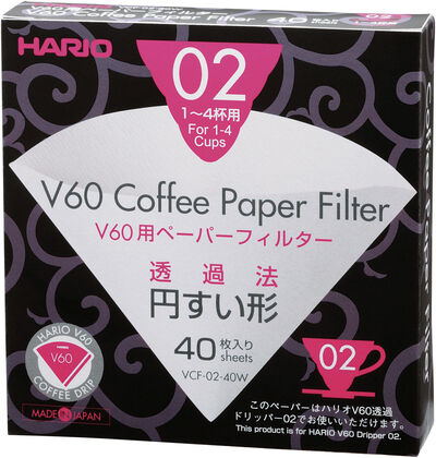 Hario Paper Filter 2 cup (40 pcs. Box)