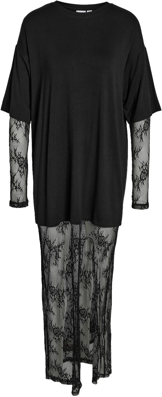Nmtika L/S Lace Insert Long Dres Tnt/17