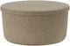 Hide Storage Pouf Large