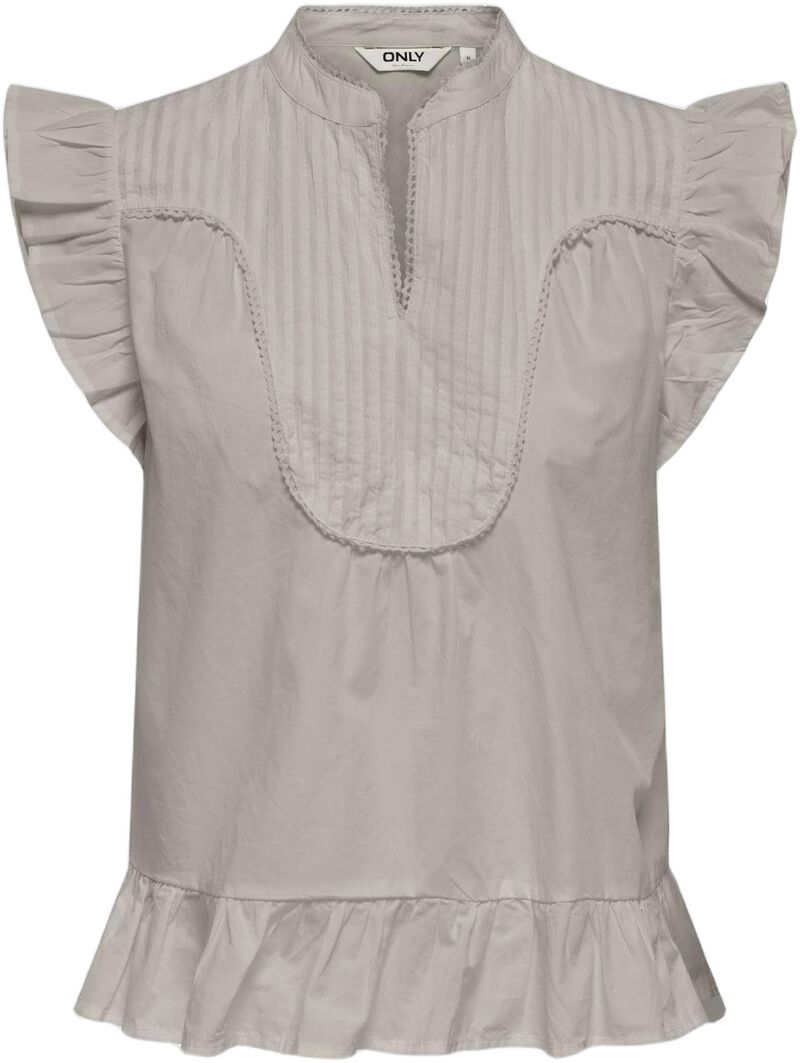 Onladda S/L V-Neck Top Ex Wvn