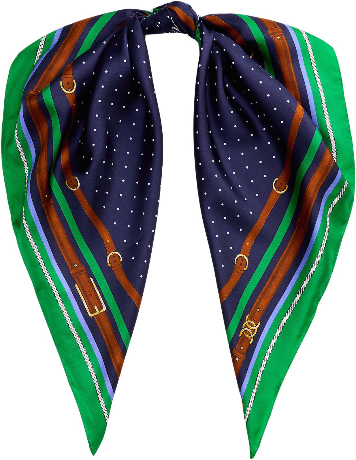 SILK-DOTTED EQUESTRIN SQR