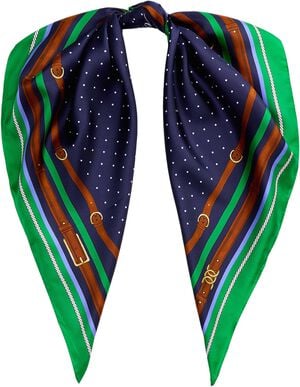 SILK-DOTTED EQUESTRIN SQR