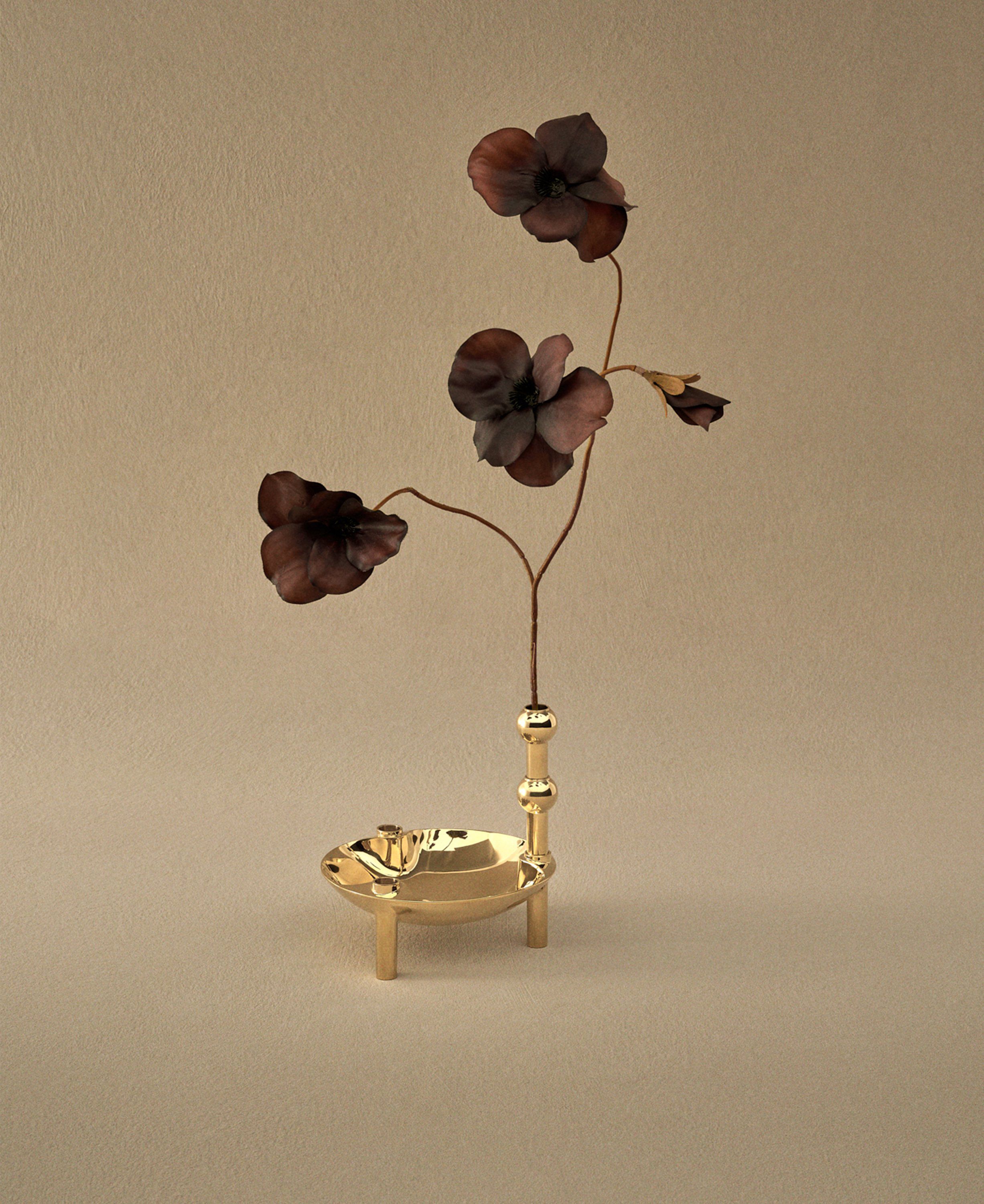 STOFF Nagel&reg; vase til lysestage, messing