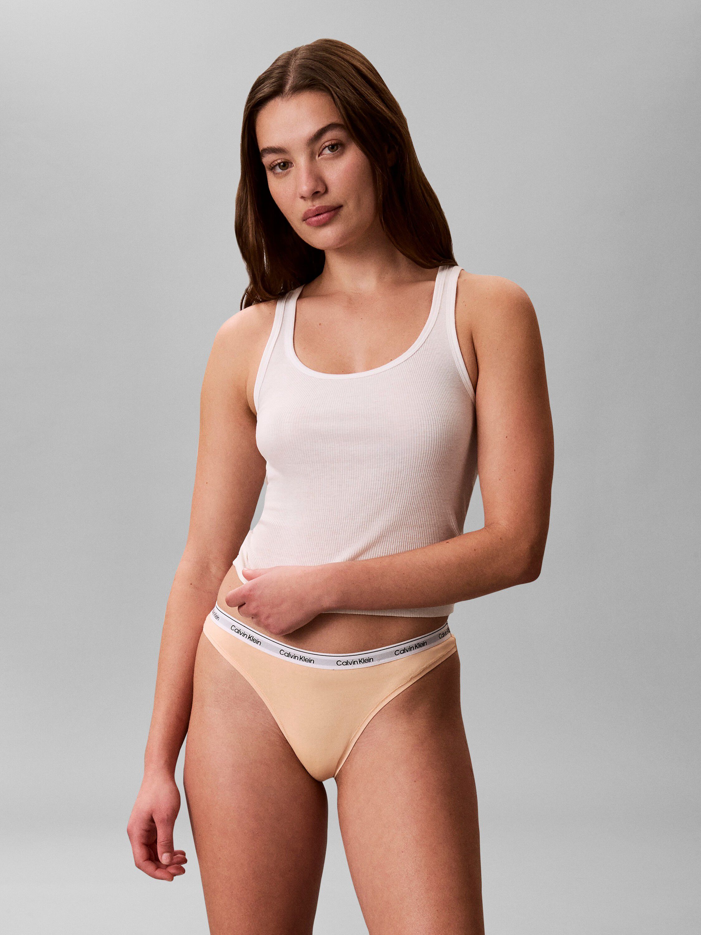 CK Monogram Print Thong