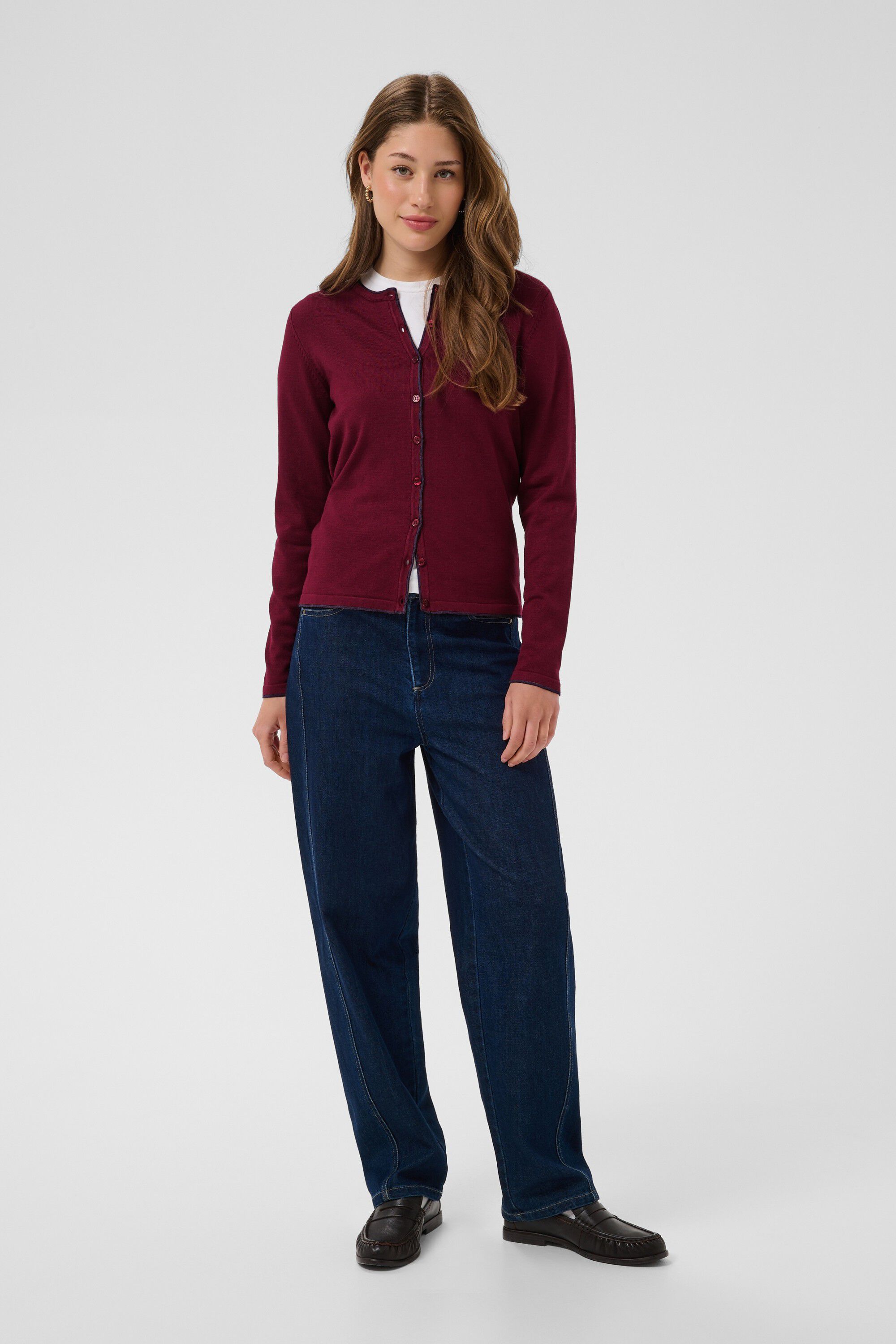 MilaSZ Contrast Stripe Cardigan