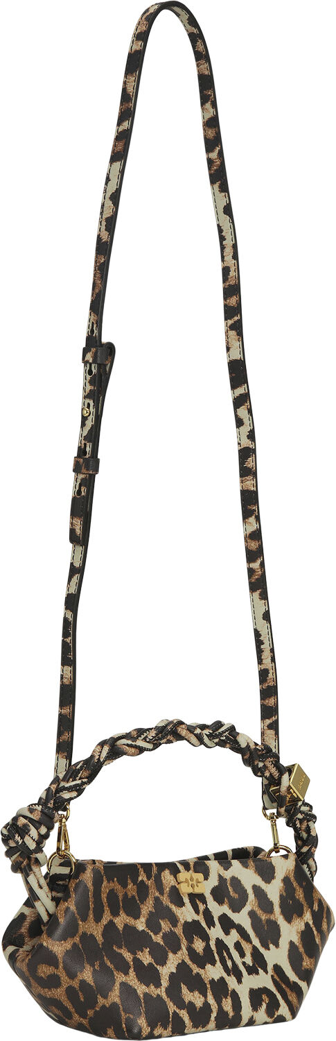 Ganni Bou Bag Mini Fur Print