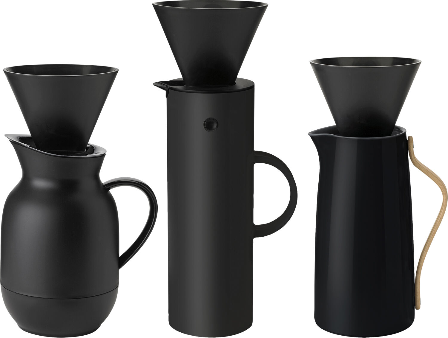 Stelton kaffetragt til termokande black