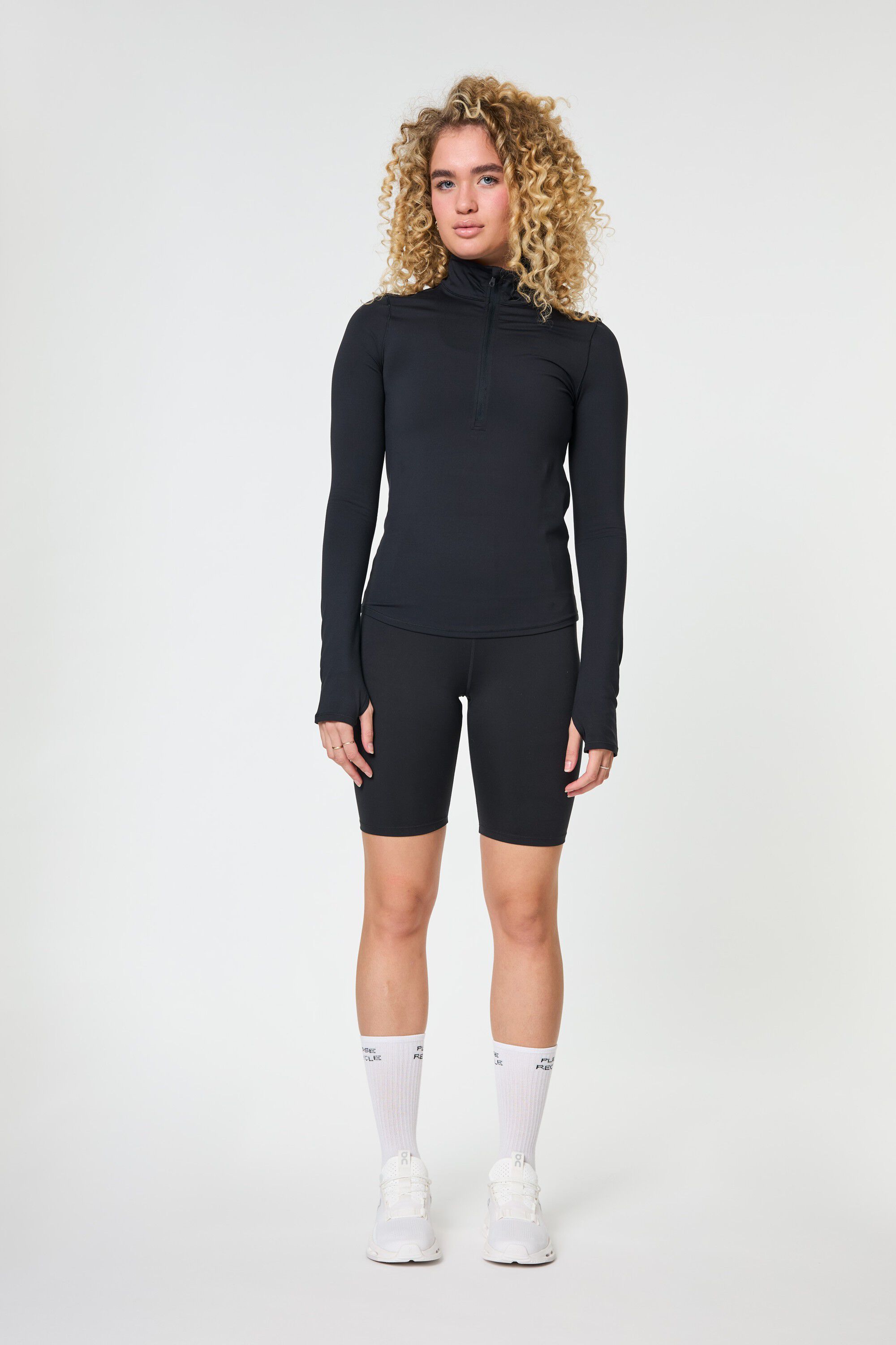 Reset Long Sleeve Mock Neck, Half Zip
