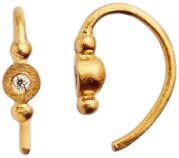 Petit Bon-Bon White Zircon Creol - Forgyldt