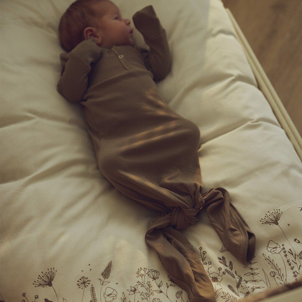 Rib l/s knot gown