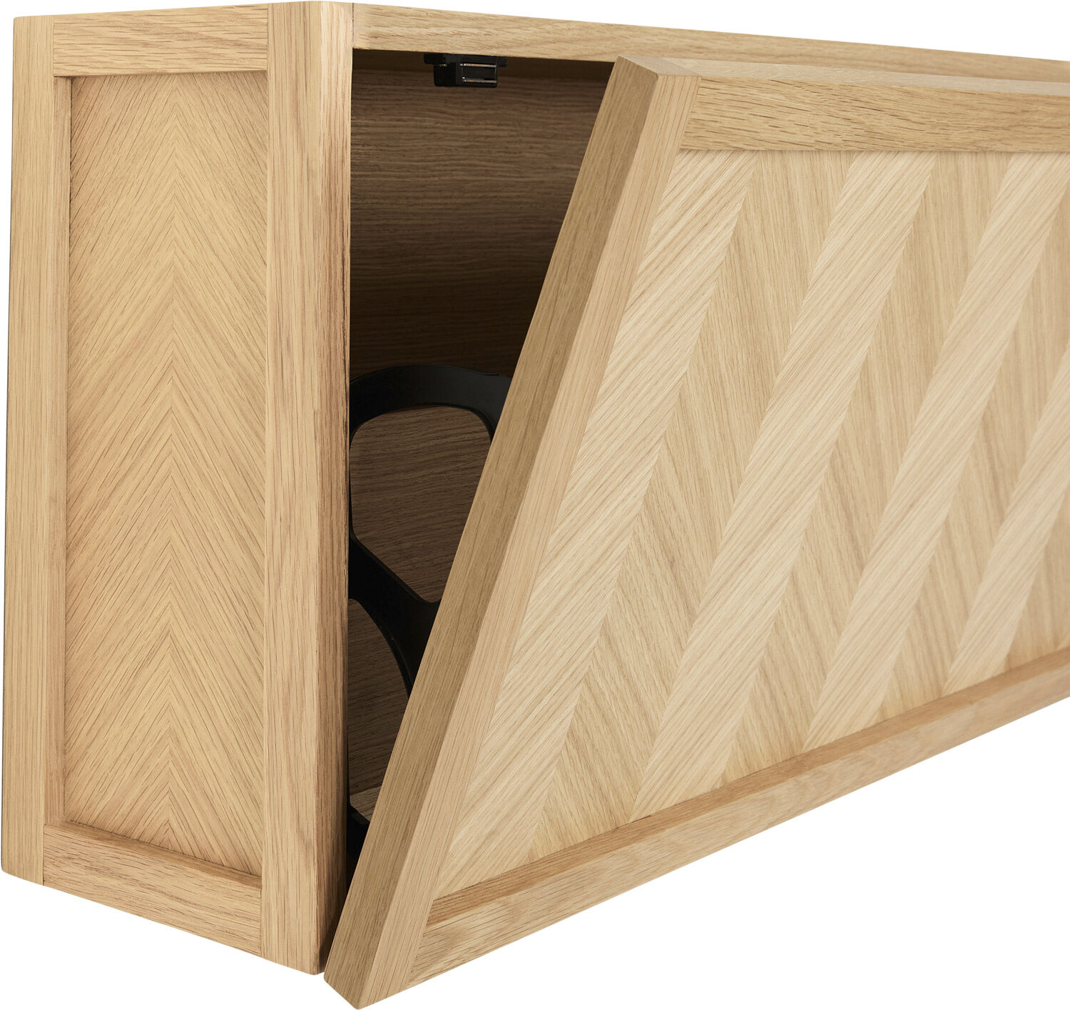 Herringbone Skoskab Large Natur