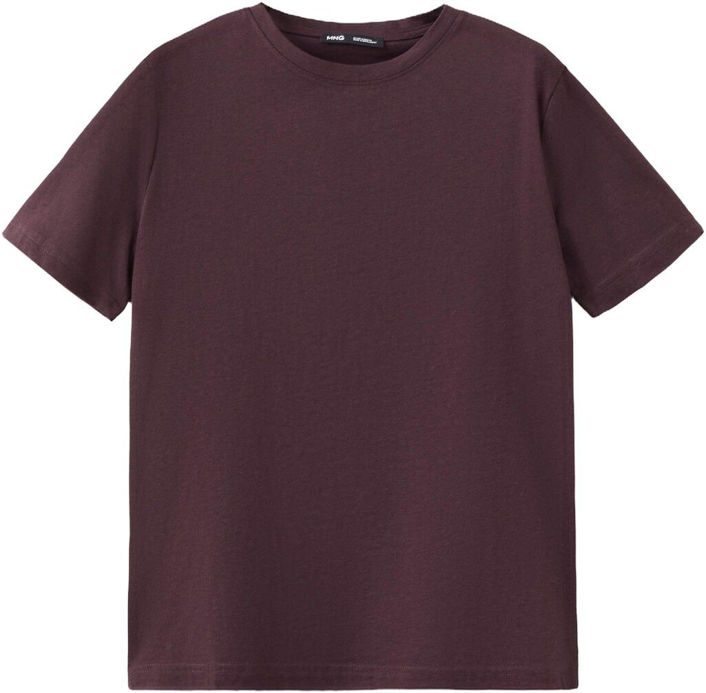 Rounded neck cotton t-shirt