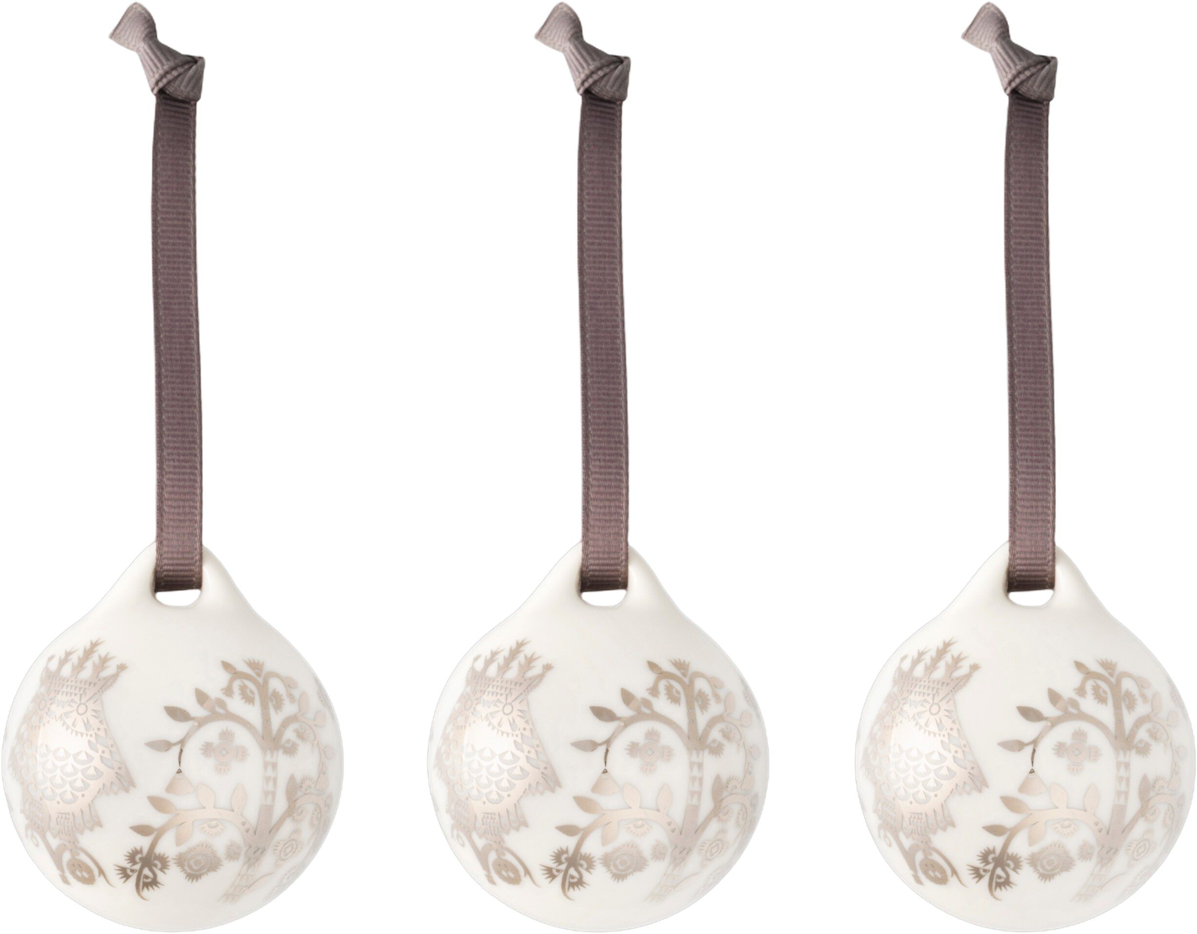 Taika ornament 5cm spejl 3stk