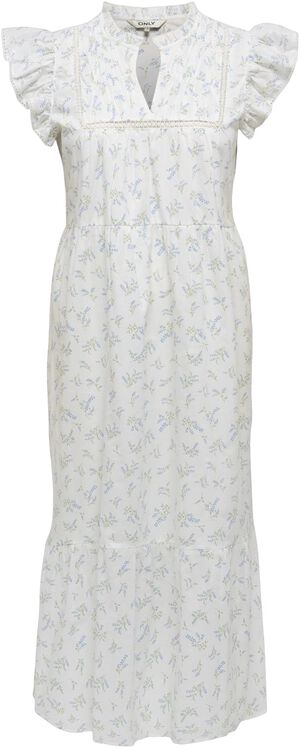 ONLTEA-IDRIS S/L FRILL TAPE DRESS W