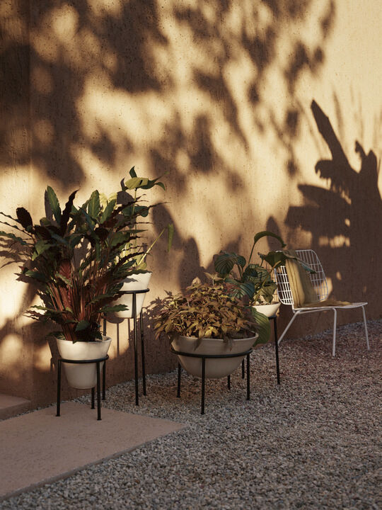 Daiza Planter, H67/&Oslash;25, Ivory