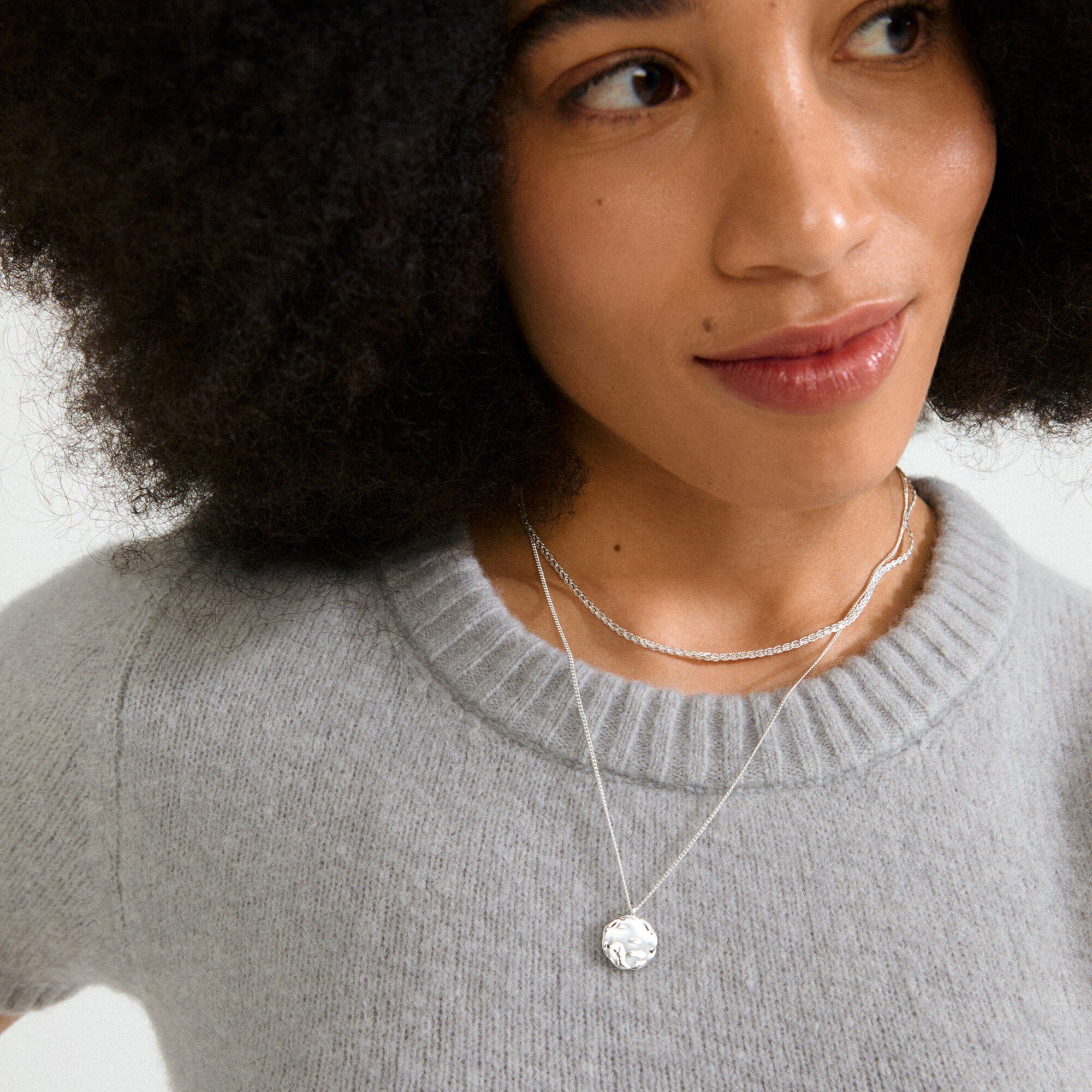 DECLAN necklace 2-in-1 set, silver-plated