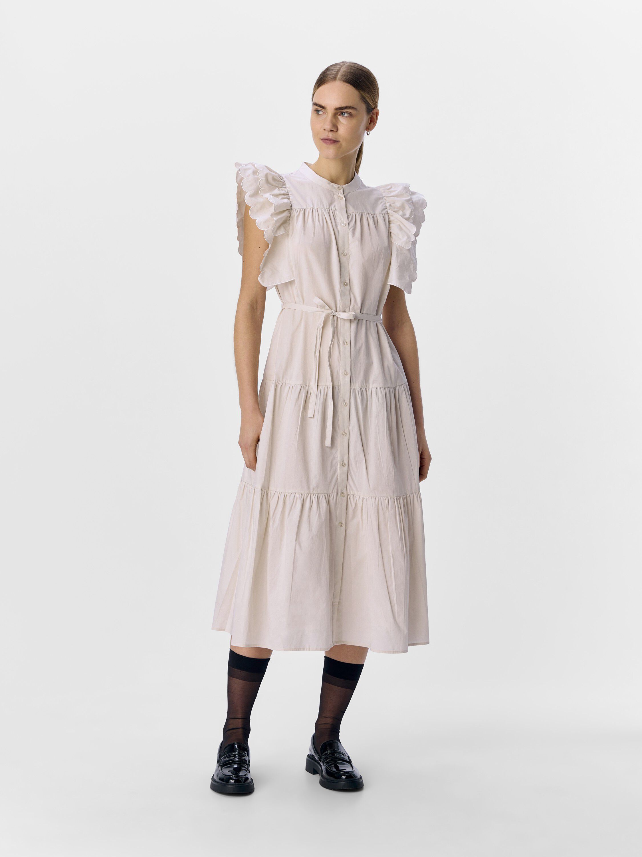 OBJHOPE CHINNA RE S/S LONG DRESS E