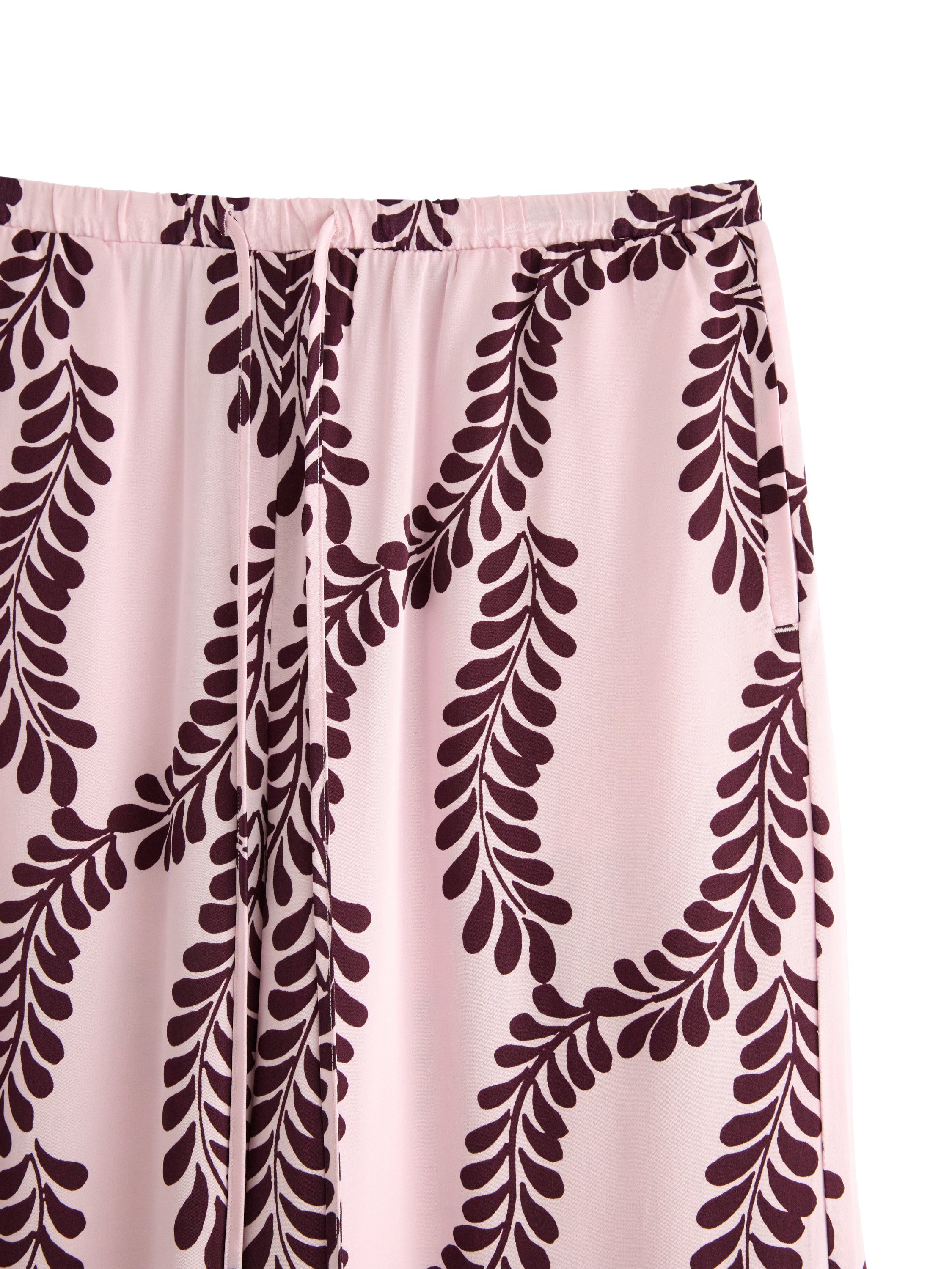 Mjuka byxor i satin med extra vida