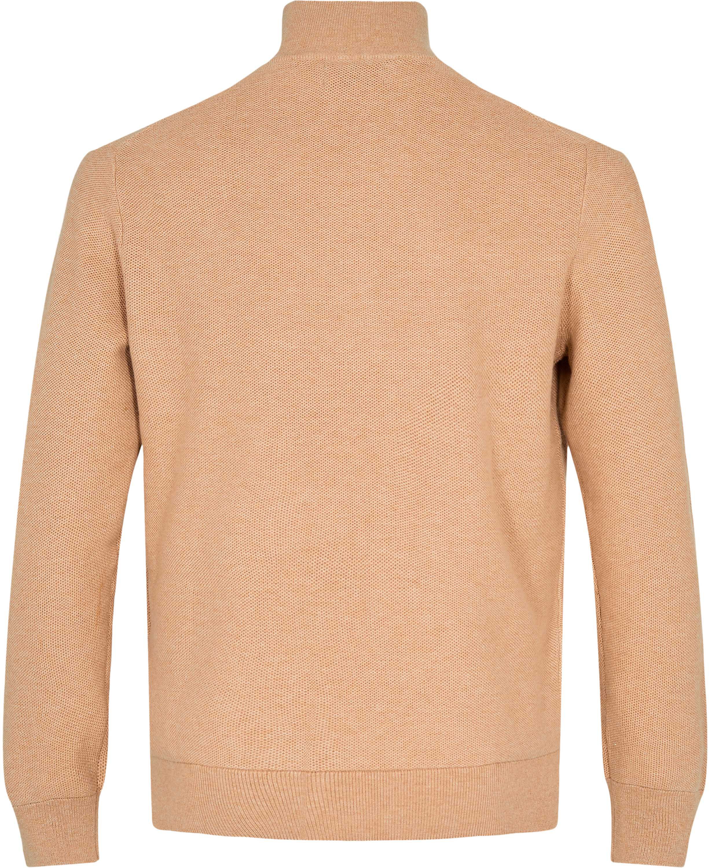 Mesh-Knit Cotton Quarter-Zip Sweater