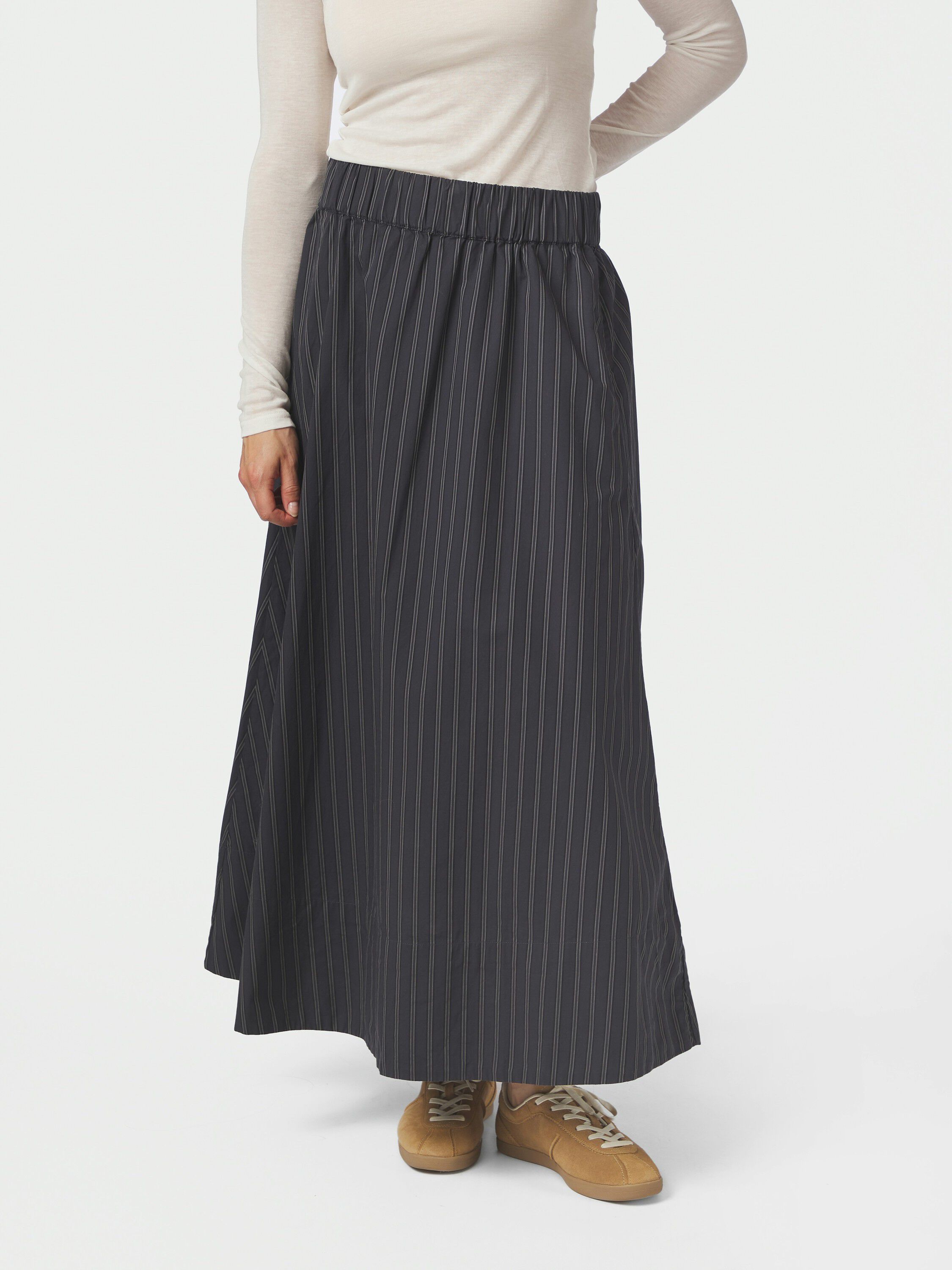 Yara Long Stripy Skirt
