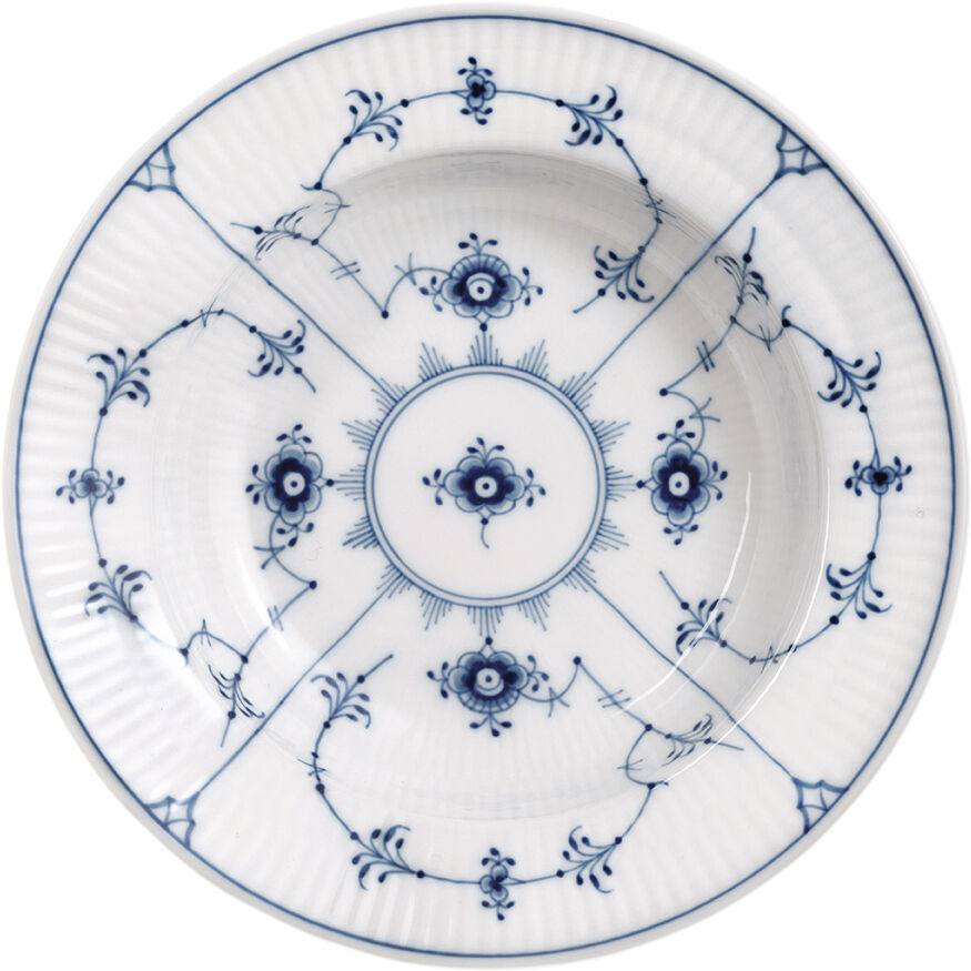 MUSSELMALET DYB TALLERKEN, 17 CM